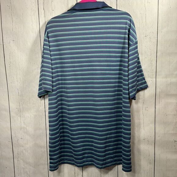 Nike Golf Mens Fit Dry Striped Short Sleeve Casual Summer Collared Polo Shirt - Picture 13 of 13